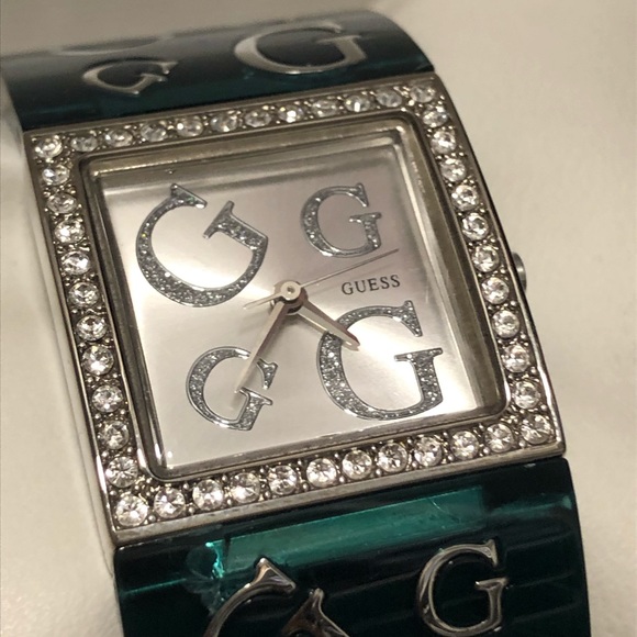 guess watch emerald green with crystals - Picture 7 of 7